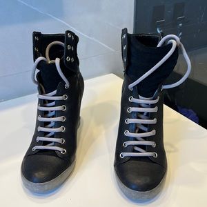 See by Chloe lace up platform sneaker size 7